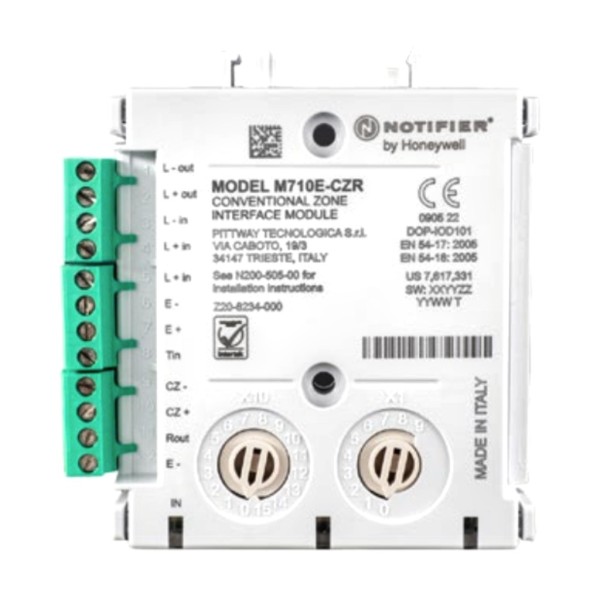 Comprar NOTIFIER M710E-CZR Módulo monitor direccionable con 1 circuito de entrada supervisado con resistencia