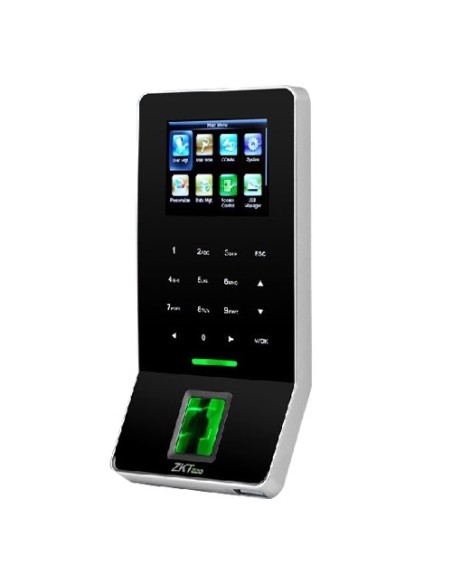 ZKTECO-ZK-F22MF-Control de acceso y presencia - Huella sensor BioID, tarjeta MF y PIN - 3.000 huellas | 30.000 registros - 2.4&q