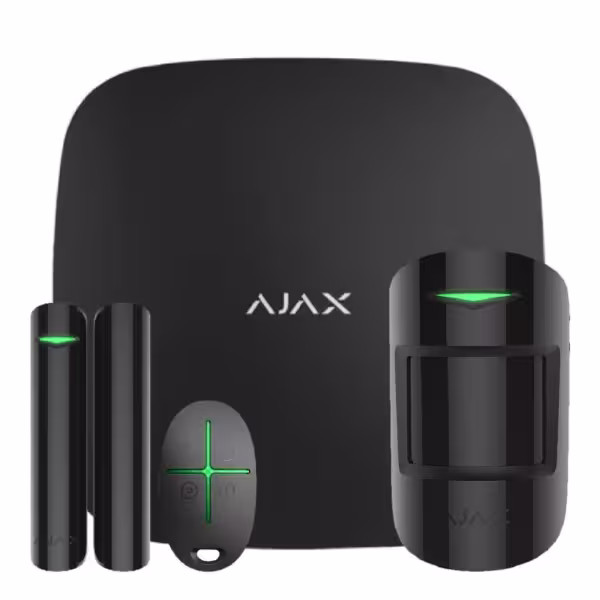 Kaufen AJAX STARTERKIT-BL Ajax StarterKit Schwarz. Hub + MotionProtect + DoorProtect + SpaceControl