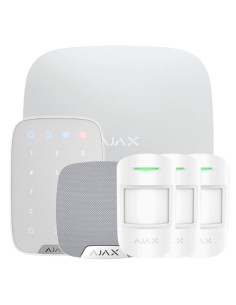 Acheter AJAX HUBKIT-RENOVE-WH1 Ajax HubKit Renove blanc. Hub + 3 MotionProtect + KeyPad + HomeSiren