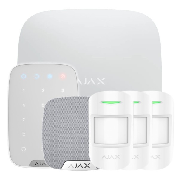 Acquistare AJAX HUBKIT-RENOVE-WH1 Ajax HubKit Renove bianco. Hub + 3 MotionProtect + KeyPad + HomeSiren
