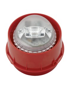 Acheter MORLEY WSF-RR-RF sirène avec flash rouge par radio sur réseau Mesh Agile. Inclut 4 piles CR123A. Couleur rouge