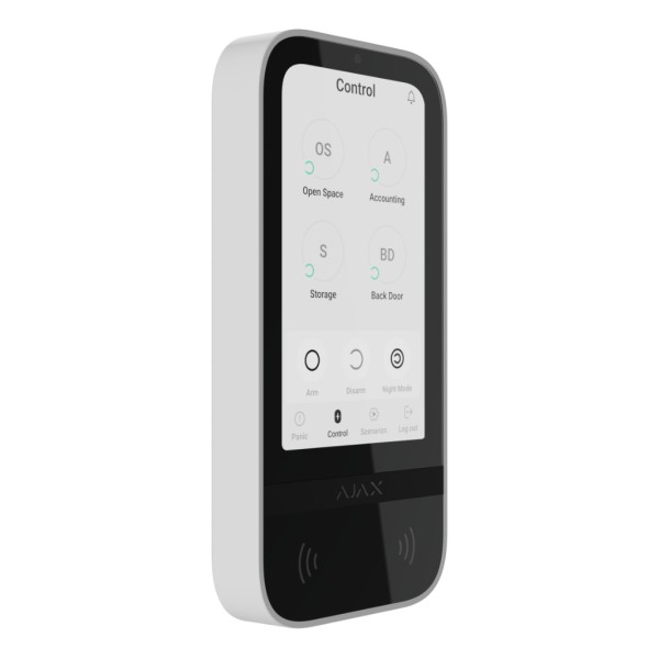 Kaufen AJAX KEYPAD-TOUCH-WH Ajax KeyPad TouchScreen Jeweller. Touchscreen-Tastatur mit drahtlosem Leser. Farbe Weiß