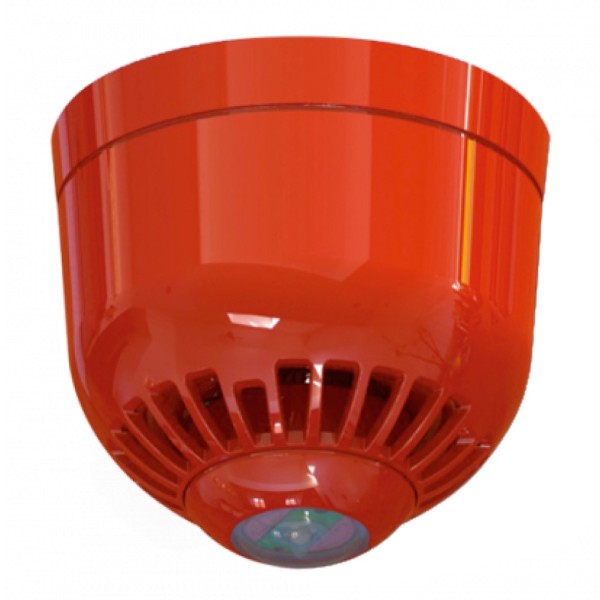 Comprar INIM IS0120REC Indicador óptico-acústico convencional. Base profunda. Montaje en techo. Color Rojo