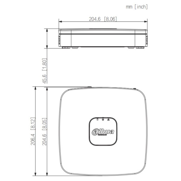 Acheter DAHUA NVR4104-P-EI NVR 4 canaux 80 Mbps H265 HDMI 4 PoE 1 HDD IA