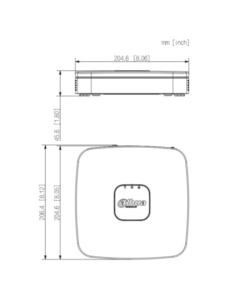 Acquista DAHUA NVR4104-P-EI NVR 4ch 80Mbps H265 HDMI 4PoE 1HDD AI