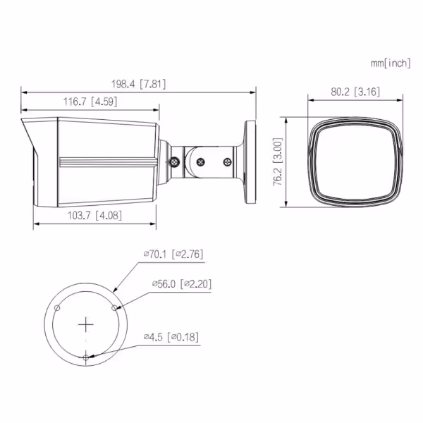 Acquistare DAHUA HAC-HFW1239TLM-LED-0280B Tubolare HDCVI 4IN1 2M 1080P FULL COLOR 2.0 Starlight LED 40 m 2.8mm IP67