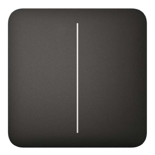 Acquista AJAX LIGHTSWITCH-2G-BL Ajax LightSwitch SoloButton 2-gang. Pulsante doppio. Colore nero