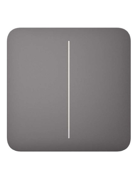 Acheter AJAX LIGHTSWITCH-2G-GR Ajax LightSwitch SoloButton 2 voies. Bouton-poussoir double. Couleur grise