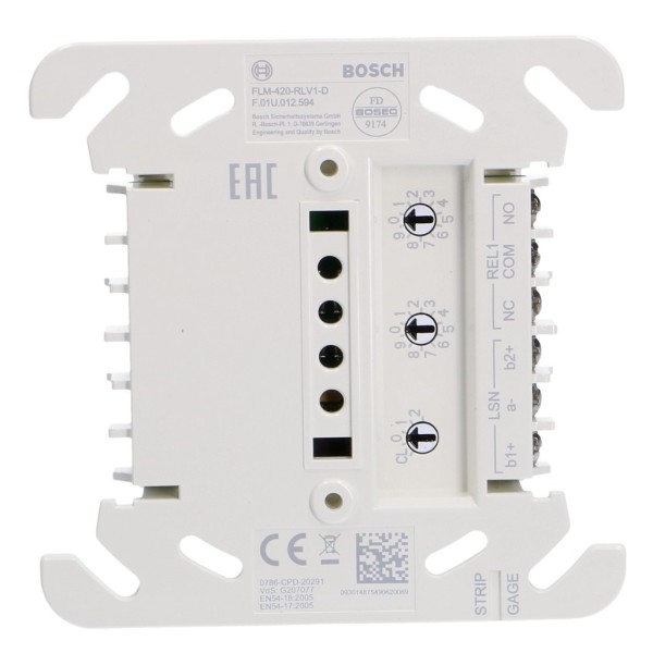 Acheter BOSCH FLM-420-RLV1-D Module analogique à une sortie relais pour montage sur rail DIN avec adaptateur