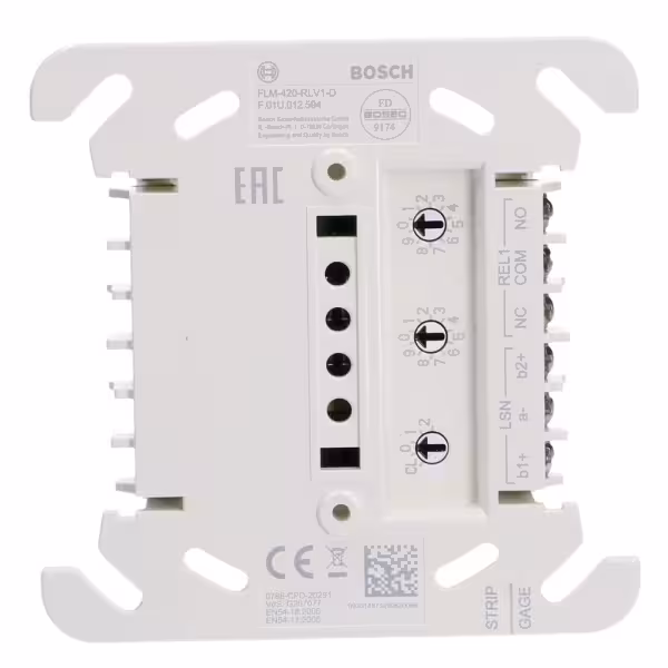 Acquistare BOSCH FLM-420-RLV1-D Modulo analogico con un’uscita a relè per montaggio su guida DIN con adattatore