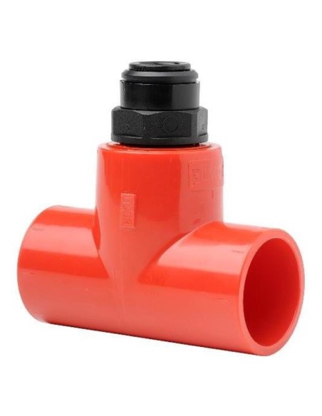 Acquistare NOTIFIER PIP-016 DHA diramazione a "T" Ø25mm con adattatore per tubo capillare Ø10mm. Confezione da 10 pz
