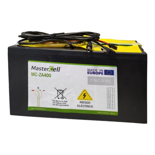 Acheter MASTER BATTERY MC-ZA400-9-DC Batterie zinc-air 9V-400Ah. Triple connecteur DC : jack, mini USB et Molex
