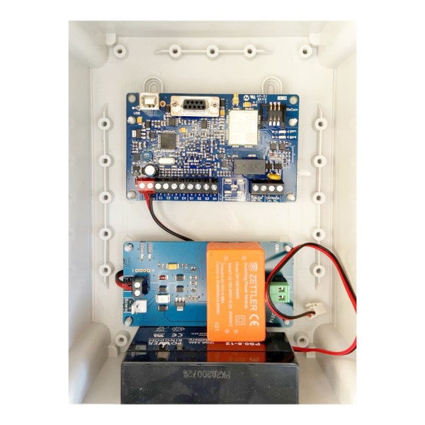 Acquistare GL-SEGURIDAD SISCOM-A/V Trasmettitore universale di allarmi GSM-GPRS. Alimentazione a 220V. Include scatola in plasti