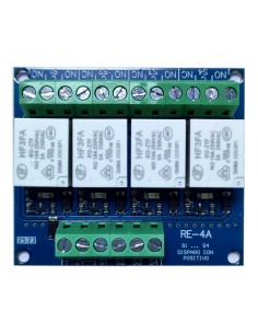 Acheter GL-SEGURIDAD RE-4A Module 4 relais. Alimentation 12 V