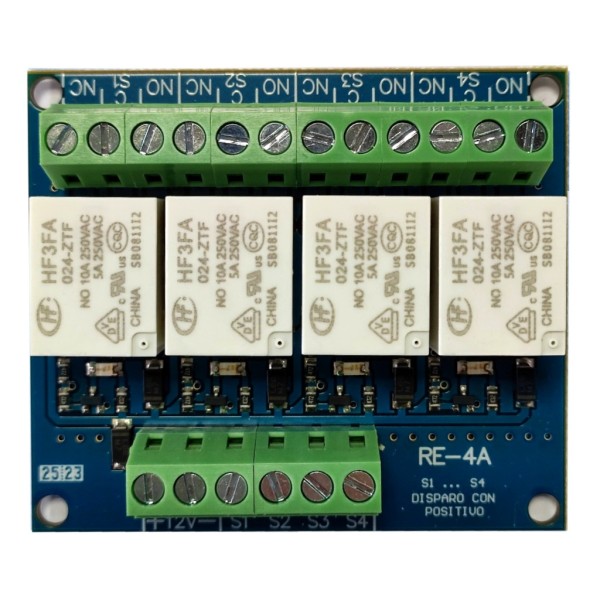 Acheter GL-SEGURIDAD RE-4A24 Module 4 relais. Alimentation 24 V