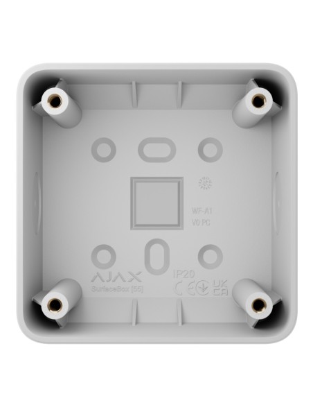 Acquista AJAX SURFACEBOX-WH Ajax SurfaceBox. Scatola da superficie per Lightswitch i Outlet. Colore bianco