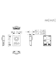 Acheter DAHUA VTO2202F-P-S3-B Station extérieure pour visiophone IP 2 fils/RJ45 PoE avec caméra 2 MP IP65 IK07 168,6°. Couleur n 2