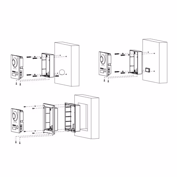 Acquistare DAHUA VTO2202F-P-S3-B Stazione esterna per videocitofono IP 2 fili/RJ45 PoE con telecamera 2MP IP65 IK07 168,6°. Colo