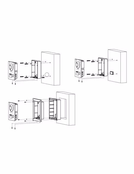 Acquistare DAHUA VTO2202F-P-S3-B Stazione esterna per videocitofono IP 2 fili/RJ45 PoE con telecamera 2MP IP65 IK07 168,6°. Colo