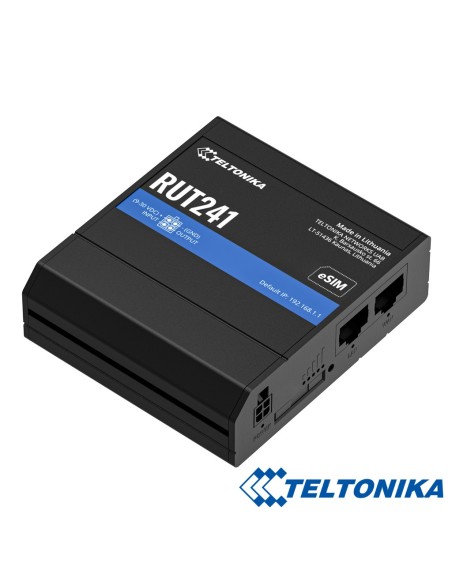 Acheter TELTONIKA routeur industriel Teltonika RUT241 4G LTE 1xSIM Wi‑Fi4 2xRJ45