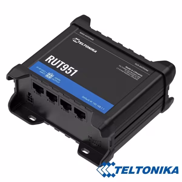 Comprar TELTONIKA RUT951 Router Teltonika Industrial 4G LTE 2xSIM Wi-Fi4 4xRJ45
