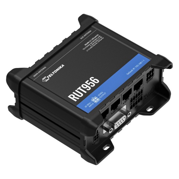 Comprar TELTONIKA RUT956 Router Teltonika Industrial 4G LTE 2xSIM Wi-Fi4 4xRJ45 RS232 RS485 USB 2.0 Micro SD