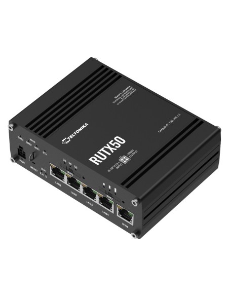 Comprar TELTONIKA RUTX50 Router Teltonika Industrial 5G 2xSIM Wi-Fi5 5xRJ45 USB 1xDigital I/O
