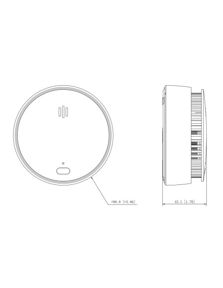 Kaufen DAHUA HY-SA20A автономный fotoelektrischer Rauchmelder für den Innenbereich