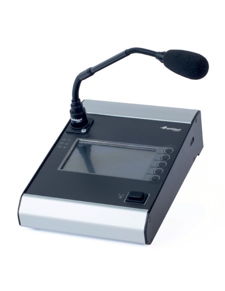 Comprar NOTIFIER ABT-DMS-LCD Estación de llamada ETH con micrófono de cuello de cisne y pantalla táctil de 4,5"