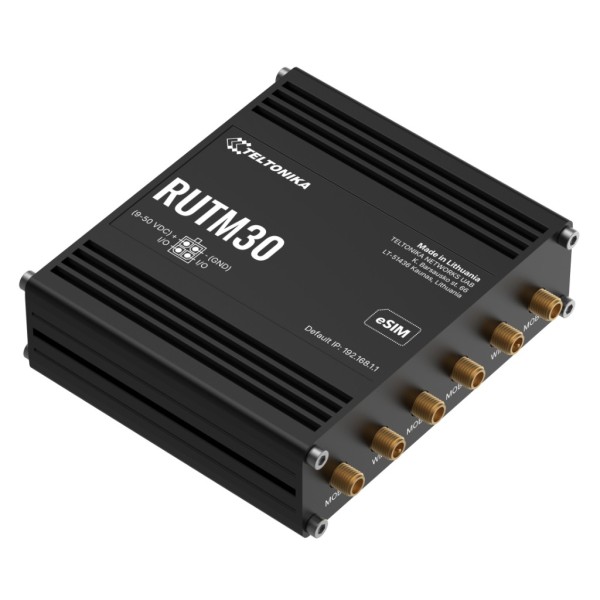 Acheter TELTONIKA routeur industriel Teltonika RUTM30 5G 2xSIM eSIM Wi‑Fi 5 2xRJ45 1x E/S numérique configurable