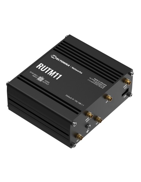 Acheter TELTONIKA routeur industriel Teltonika RUTM11 4G LTE 2xSIM Wi‑Fi 5 4xRJ45 Gigabit GPS USB 1xE/S numérique
