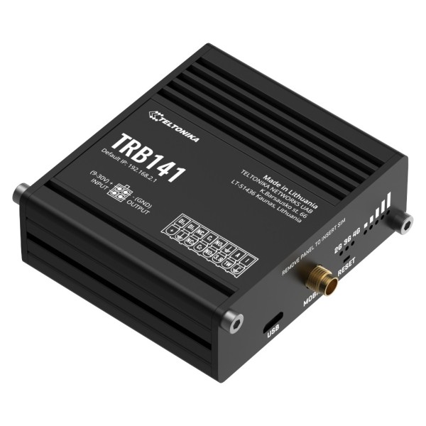Acheter TELTONIKA passerelle TRB141 Teltonika industrielle 4G LTE 1xSIM E/S multiples USB