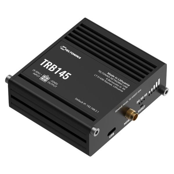 Comprar TELTONIKA TRB145 Gateway Teltonika Industrial 4G LTE 1xSIM RS485 1xDigital I/O USB