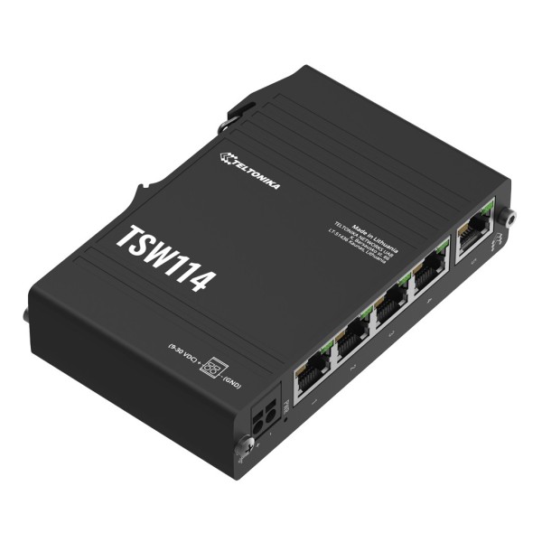 Acheter TELTONIKA TSW114 Switch industriel Teltonika 5 ports Gigabit non géré