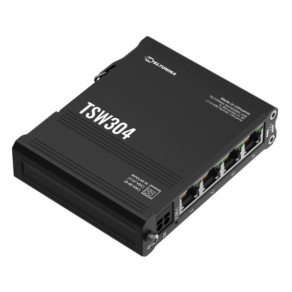 Comprar TELTONIKA TSW304 Switch Teltonika Industrial 4 puertos Gigabit No_Gestionable