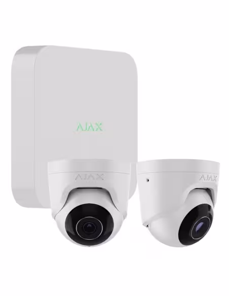 Comprar AJAX NVR8KIT-TURR5-WH1 Kit Ajax CCTV Blanco. NVR 8ch + 2Turret 5Mp/2.8mm