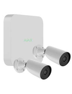 Kaufen AJAX NVR8KIT-BULL5-WH1 Kit Ajax CCTV Weiß. NVR 8ch + 2 Bullet 5Mp/2.8mm