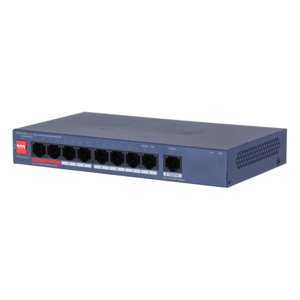 Acquistare DAHUA CS4009-8GT-110 Switch PoE 8 porte Gigabit + 1 RJ45 Uplink Gigabit 110W gestibile in Cloud Layer2