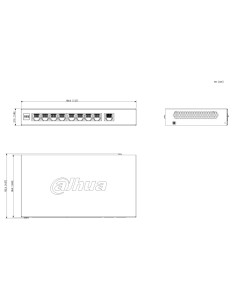 Acquistare DAHUA CS4009-8GT-110 Switch PoE 8 porte Gigabit + 1 RJ45 Uplink Gigabit 110W gestibile in Cloud Layer2 2