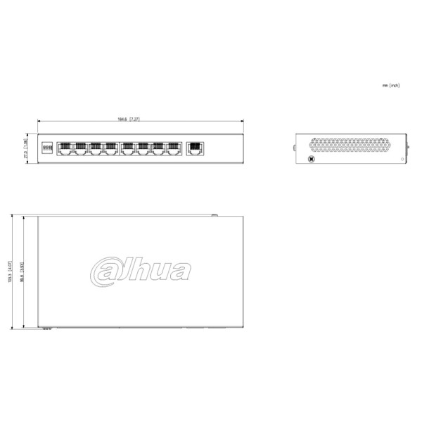 Acheter DAHUA CS4009-8GT-110 switch PoE 8 ports Gigabit + 1 RJ45 uplink Gigabit 110 W administrable en Cloud Layer2