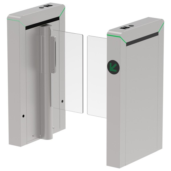 Zkteco-Zk-Ts-Mars-S100-SS-Bidirecional Acesso Torno - Portillo Compacto com Barreira acrílica dobrável - Tempos, Alarmes e M