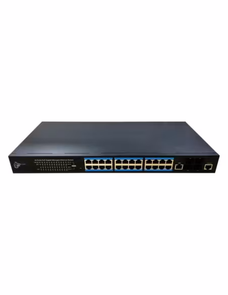 Comprar DRNET CSGE28L2-24P-370W Switch PoE 24 puertos Gigabit + 4 SFP Gigabit 370W Gestionable Layer2