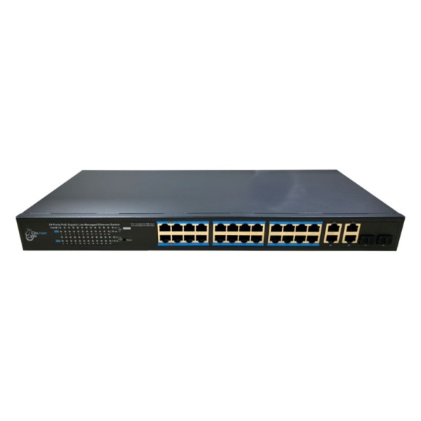 Acheter DRNET CSGE28S-24P-370W Switch PoE 24 ports (4 PoE++) Gigabit + 2 RJ45 + 2 Combo 370W administrable