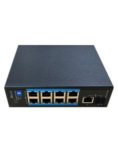 Acheter DRNET ISFE10-8P-120W Switch PoE industriel 8 ports 10/100 +1RJ45 Gigabit +1SFP Gigabit 120W non géré