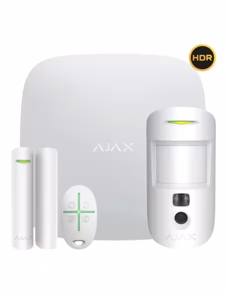 Acheter AJAX STARTERKIT-CAM-PLUS-HDR-WH Ajax StarterKit Cam Plus Blanc. Hub 2 Plus + MotionCam-HDR + DoorProtect + SpaceControl