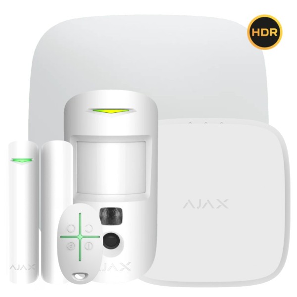 Acheter AJAX KIT-B-INT-INC-HDR-WH Kit Ajax Basique Intrusion + Incendie