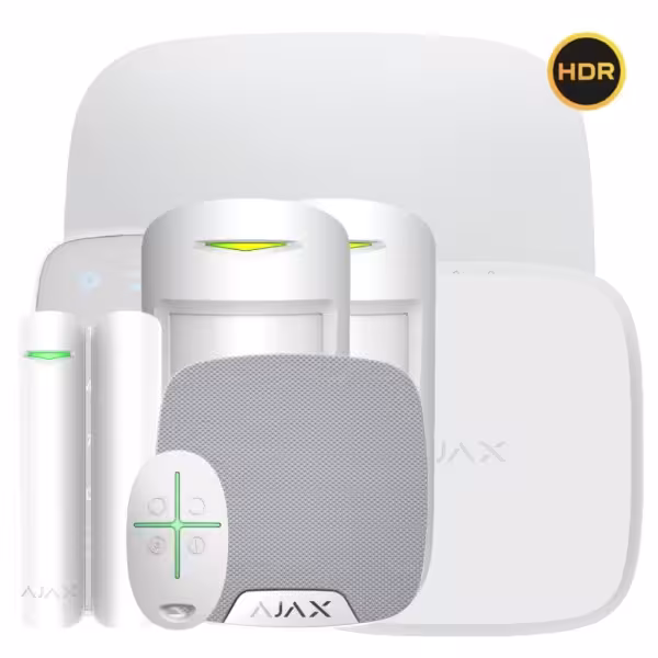 Acheter AJAX KIT-A-INT-INC-HDR-WH KIT Ajax Avancé Intrusion + Incendie