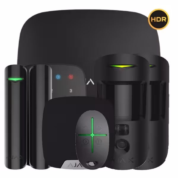 Comprar AJAX HUB2KIT4G-DP-PRO-HDR-BL1 Kit Ajax negro. Hub 2 4G + 2MotionCam-HDR + DoorProtectPlus + SpaceControl + KeyPad + Home