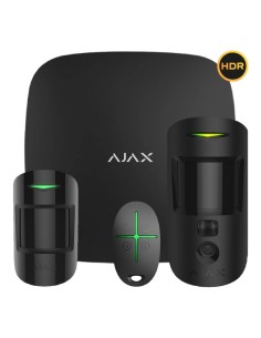 Acheter le kit AJAX STARTERKIT-CAM-MP-HDR-BL1 Ajax noir. Hub 2 + MotionCam-HDR + MotionProtect + SpaceControl